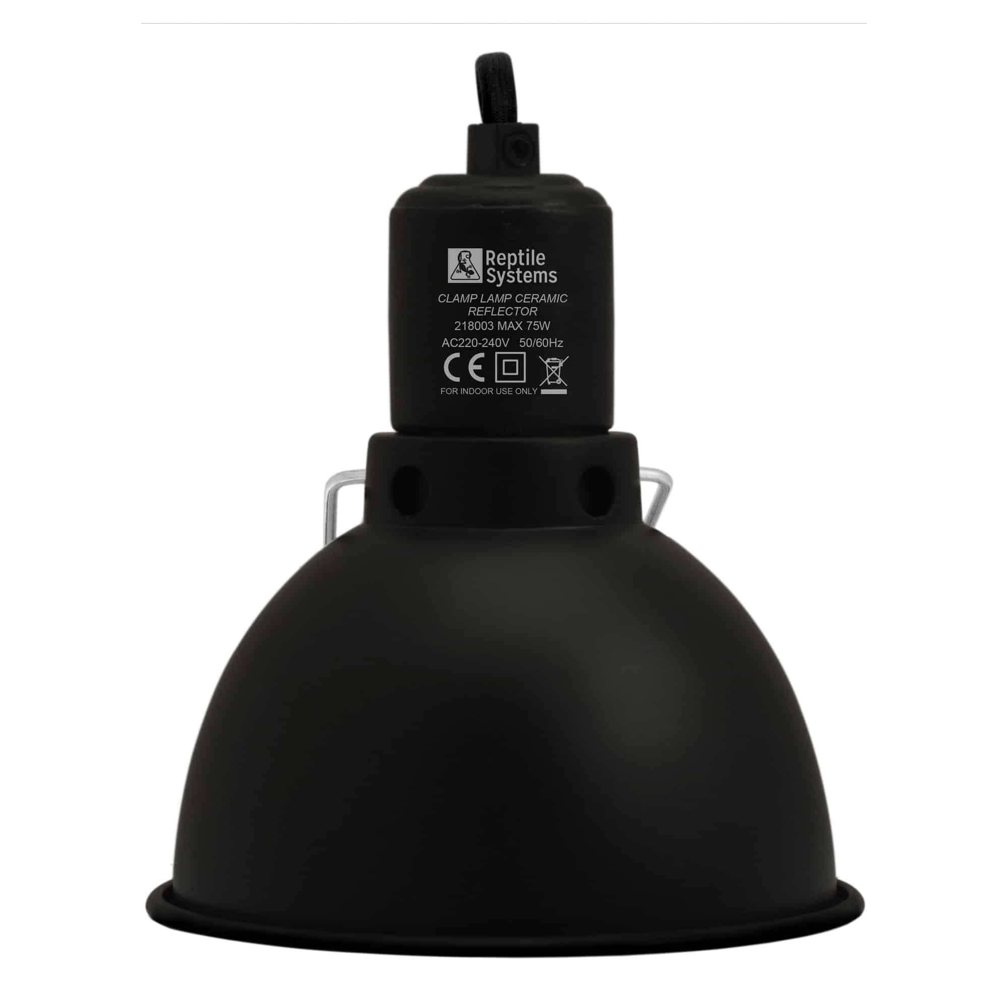 Lámpara con Pinza E27 Black Edition Reptile Systems ( Medium y Large )