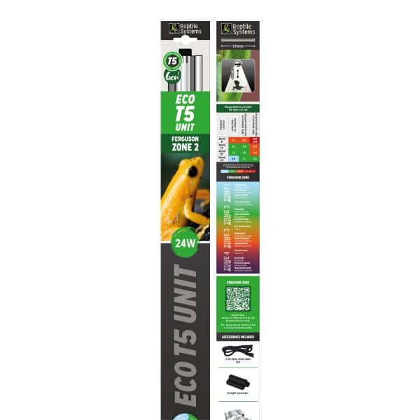 ECO UNIT FERGUSON ZONE 2 – Pantalla T5 + Tubo UVB T5 Reptile Systems