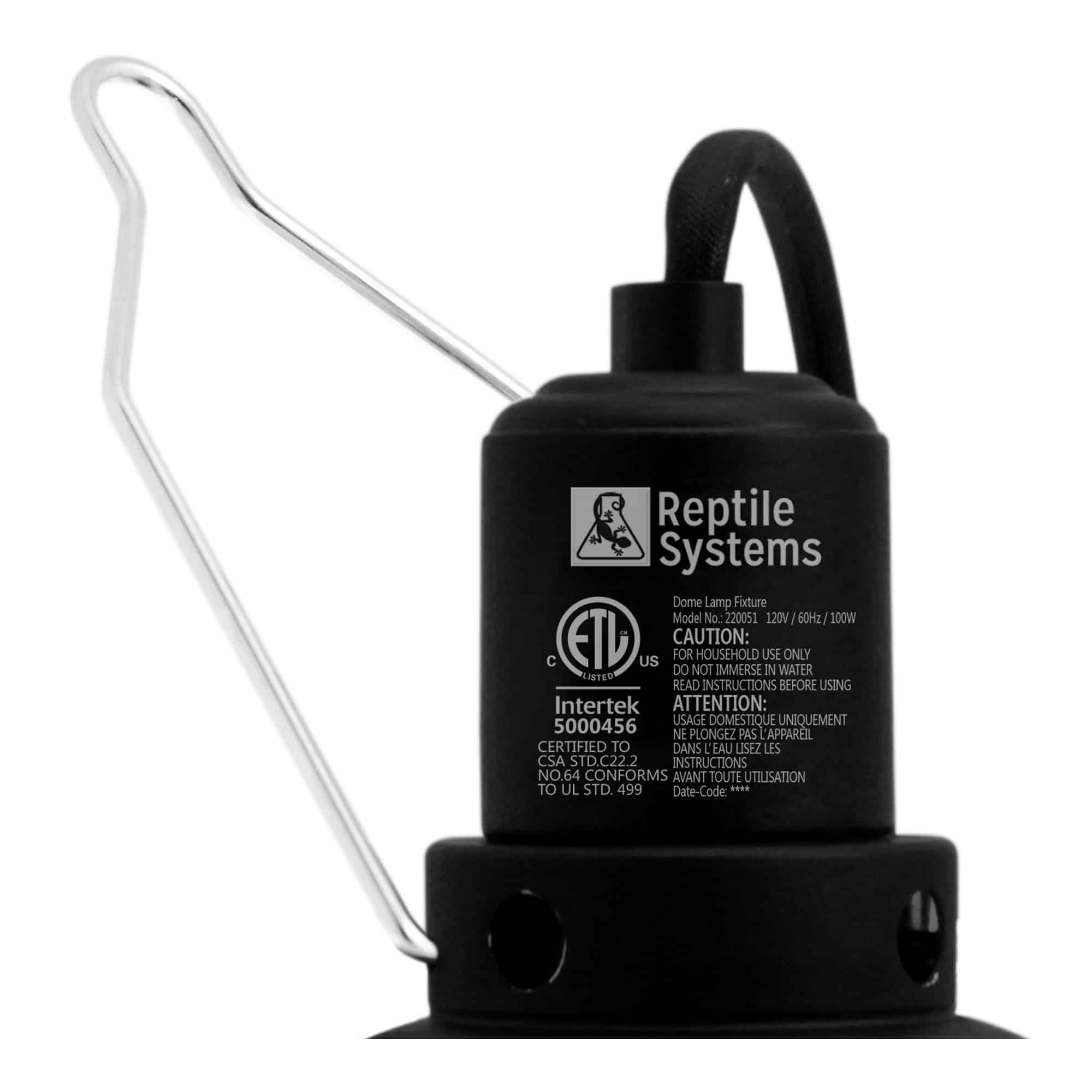 Lámpara con Pinza E27 Black Edition Reptile Systems ( Medium y Large ) - Imagen 2